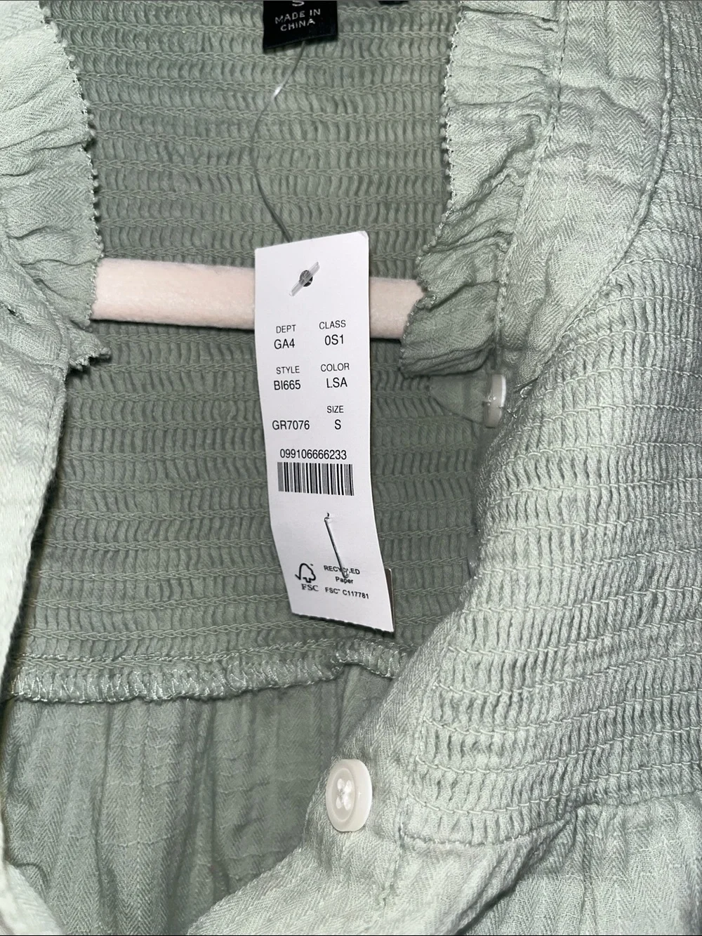 J. Crew Smocked Ruffle-Trim Sleeveless Mini Dress - Sage